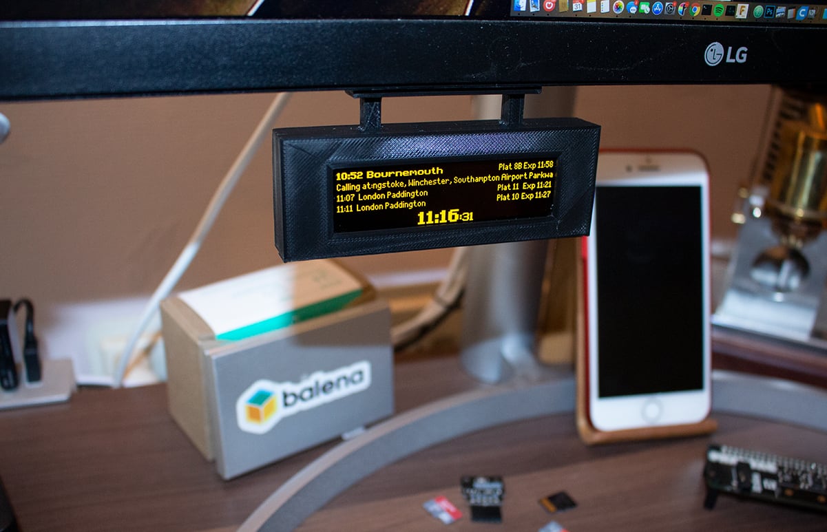 Build a Raspberry Pi powered live train station sign for your desk