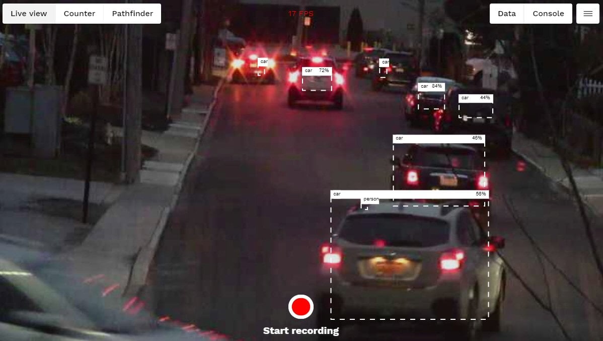 Using AI object detection to count cars