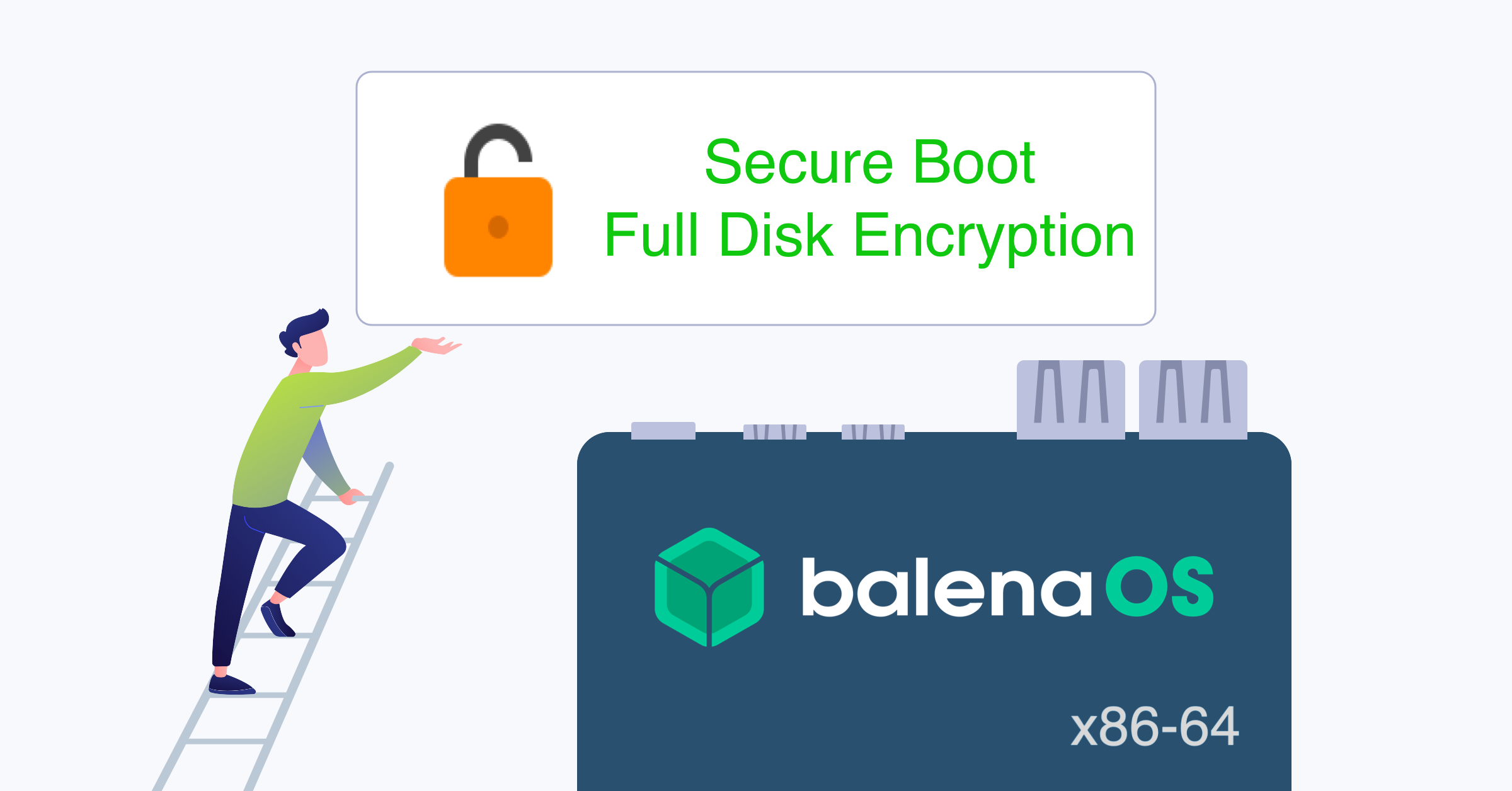 BalenaOS secure boot and disk encryption for Generic x86_64 devices now available